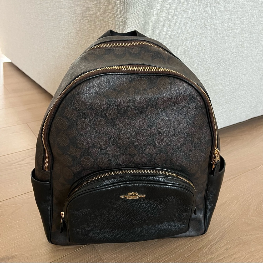 Coach Brown Leather Backpack